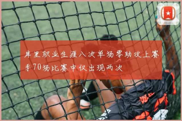 库里职业生涯八次单场零助攻上赛季70场比赛中仅出现两次