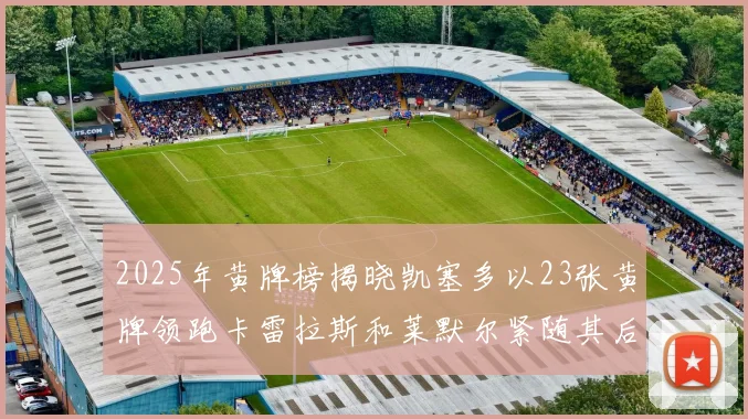 2025年黄牌榜揭晓凯塞多以23张黄牌领跑卡雷拉斯和莱默尔紧随其后