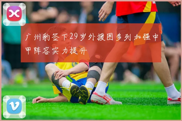 广州豹签下29岁外援图多列加强中甲阵容实力提升