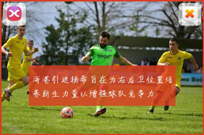 海港引进杨希旨在为右后卫位置培养新生力量以增强球队竞争力